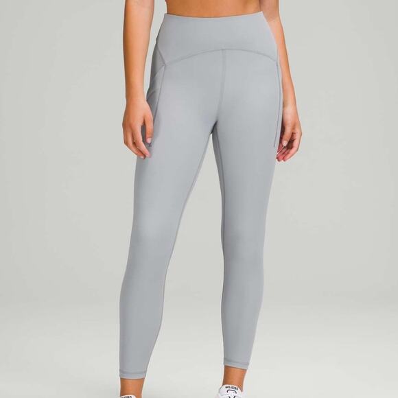 Lululemon Power Thru High-Rise Tight 25” Leggings Rhino Grey - Picture 3 of 10